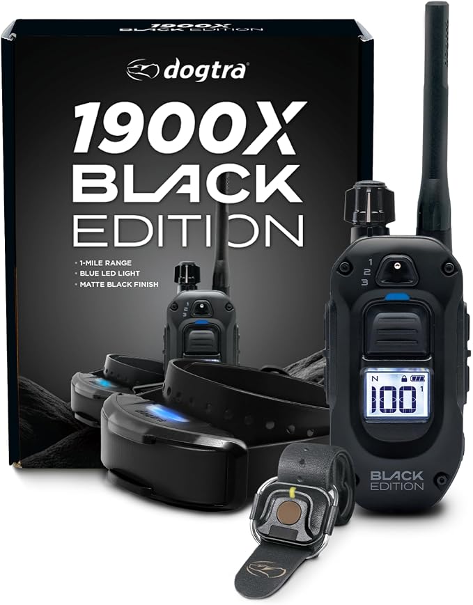 Dogtra 1900X Black Edition remote and electronic training collar